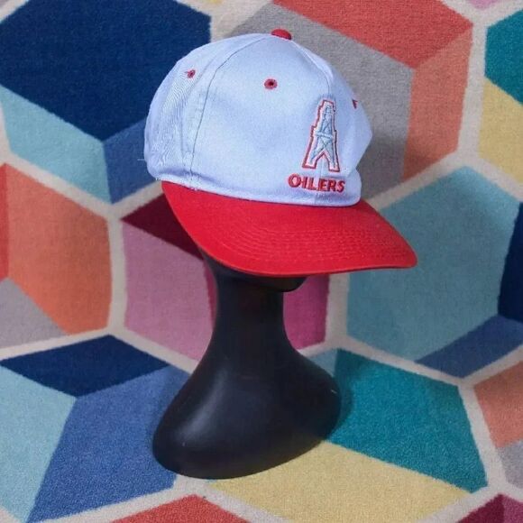 HOUSTON OILERS LOGO Snapback Hat - Picture 1 of 3
